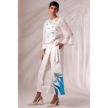 MADDER MUCH Ruben Sheer Top + Bengal Wrap Pants