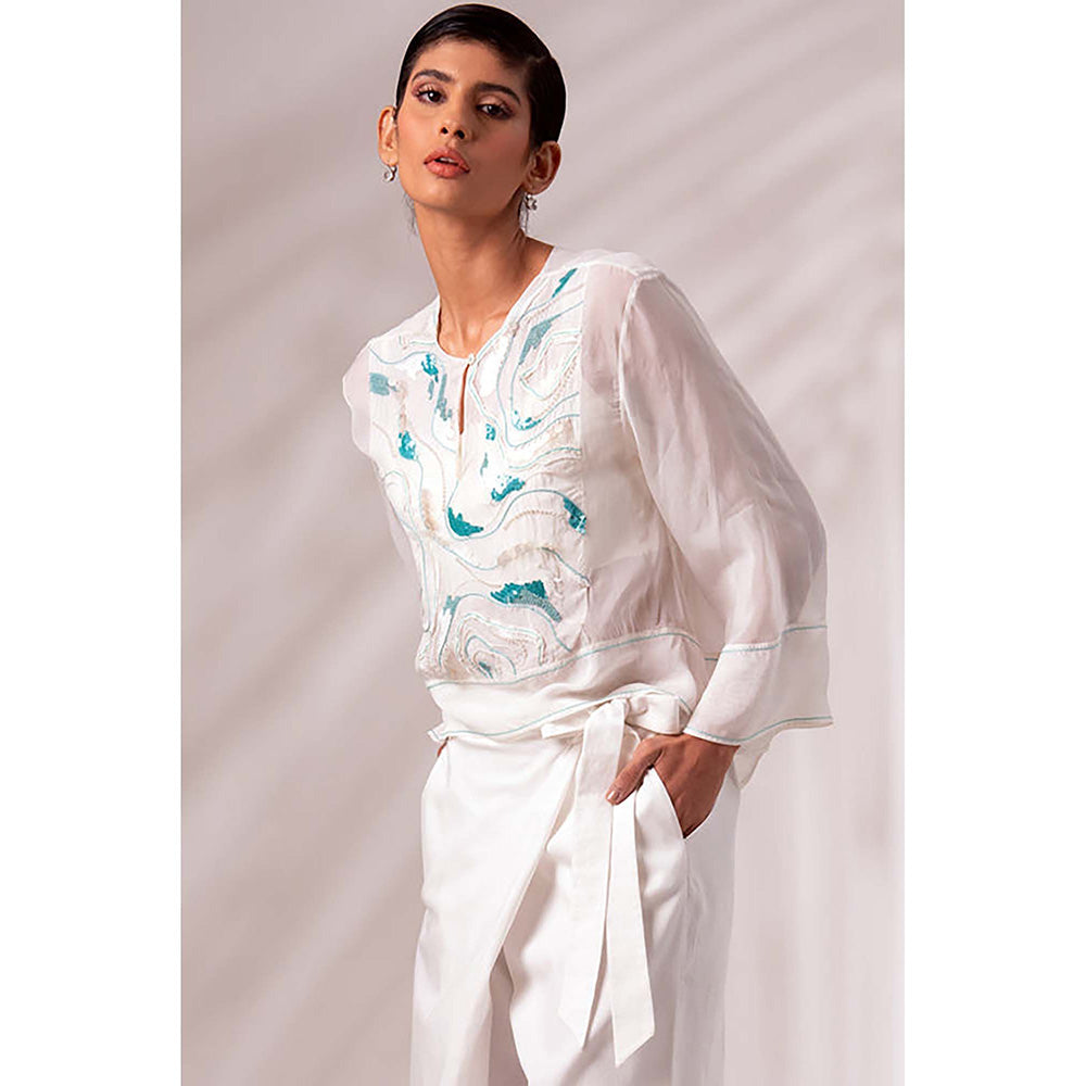 MADDER MUCH Ruben Sheer Top + Bengal Wrap Pants