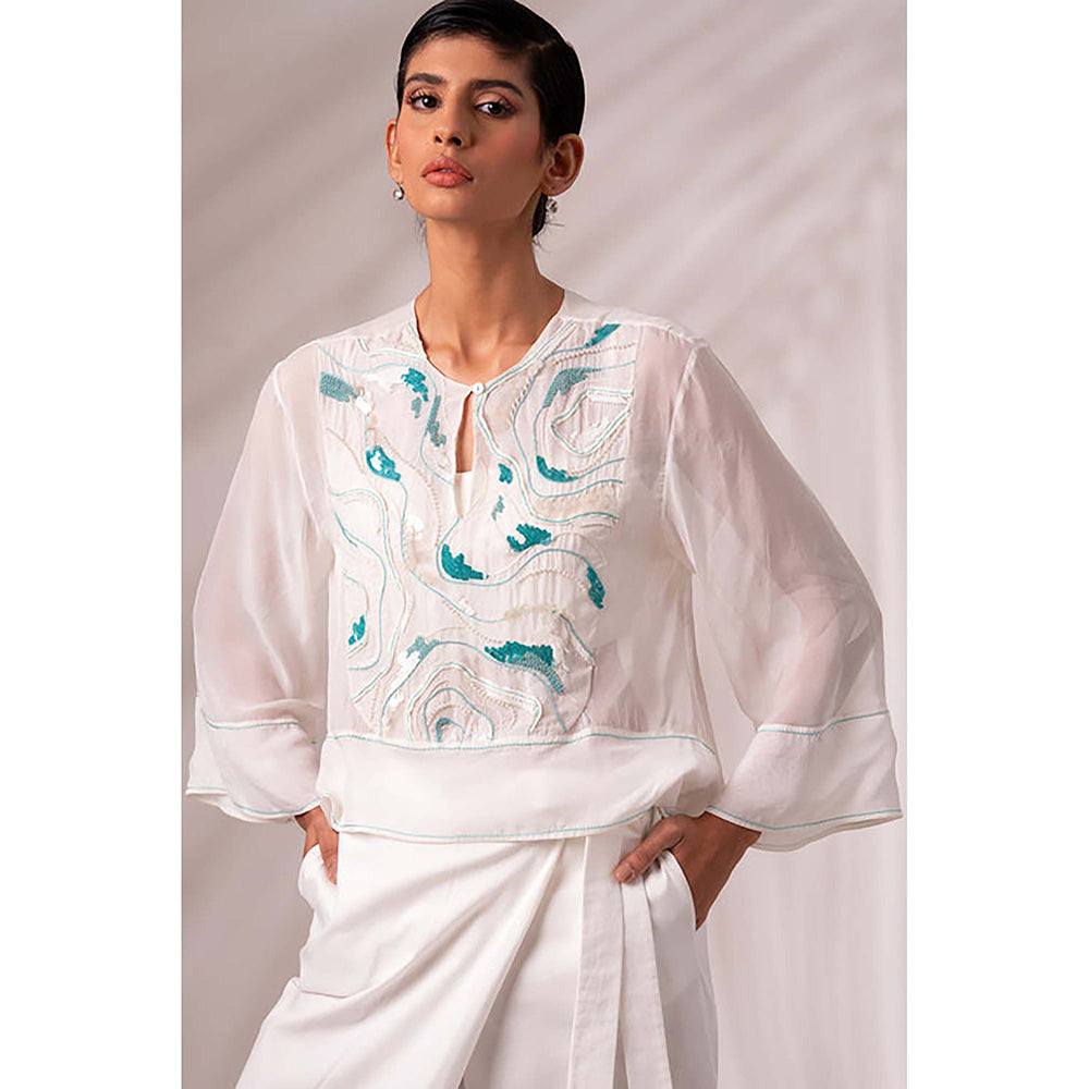 MADDER MUCH Ruben Sheer Top + Bengal Wrap Pants