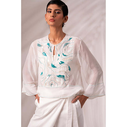 MADDER MUCH Ruben Sheer Top + Bengal Wrap Pants