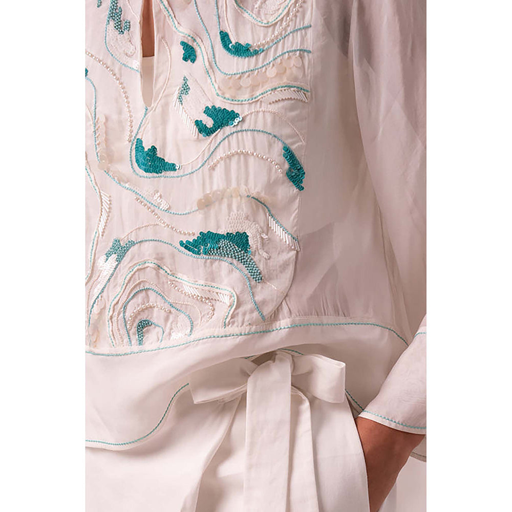 MADDER MUCH Ruben Sheer Top + Bengal Wrap Pants