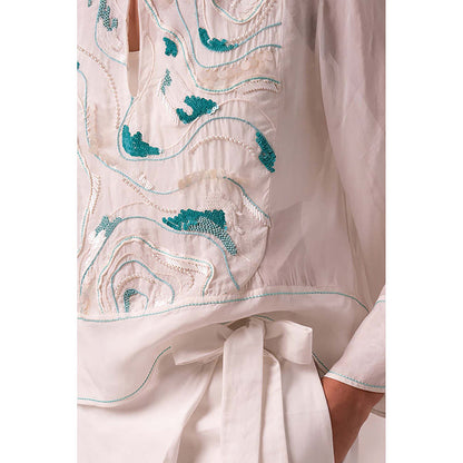 MADDER MUCH Ruben Sheer Top + Bengal Wrap Pants