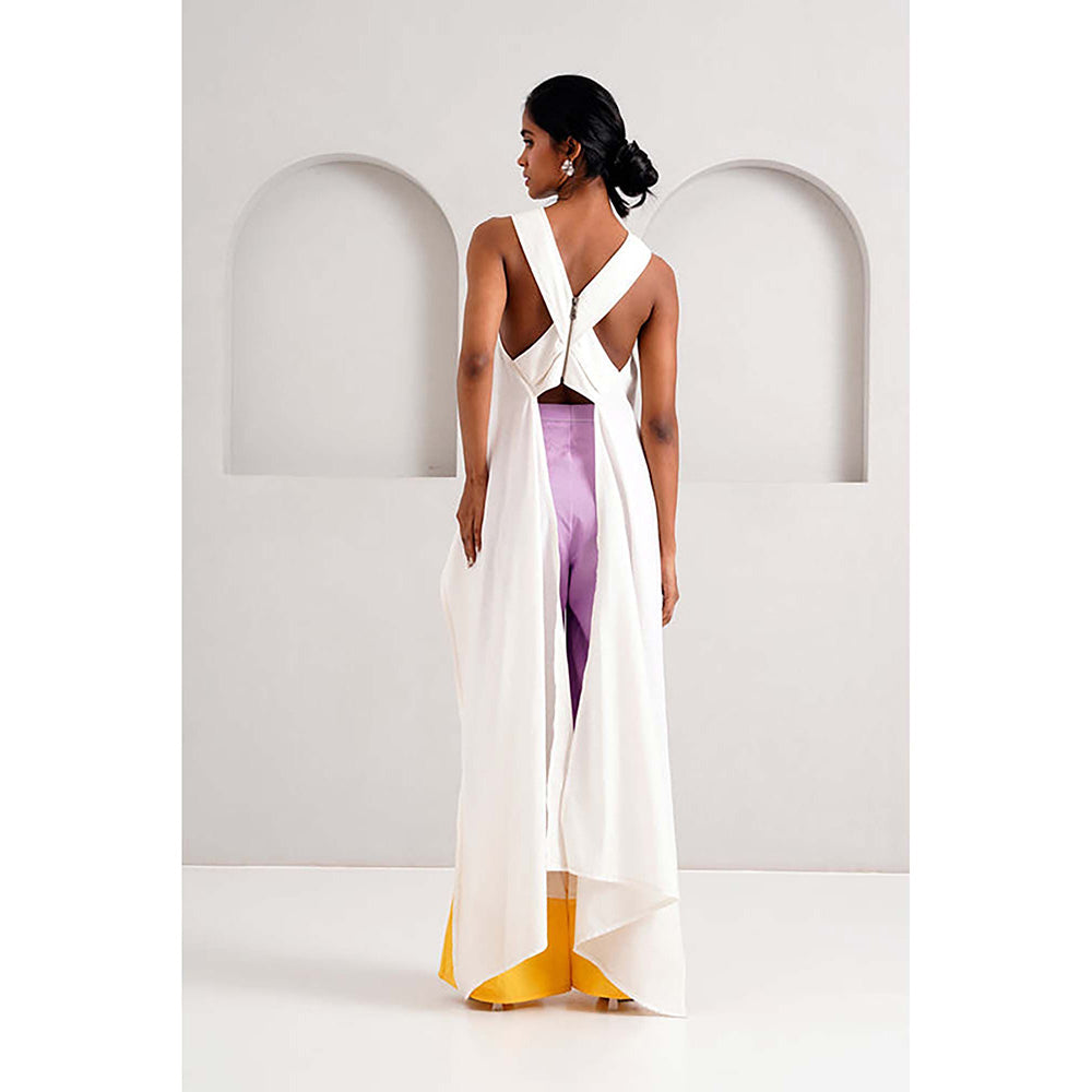 MADDER MUCH Rabi And Troop - Criss-Cross Top + Wave Hem Pants