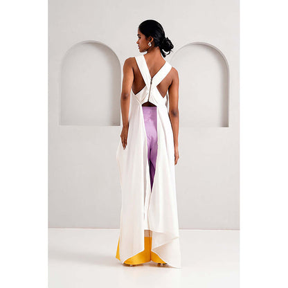 MADDER MUCH Rabi And Troop - Criss-Cross Top + Wave Hem Pants