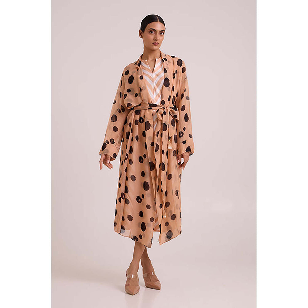 MADDER MUCH Neo - Almond Burst Flap Trench And Slip Dress