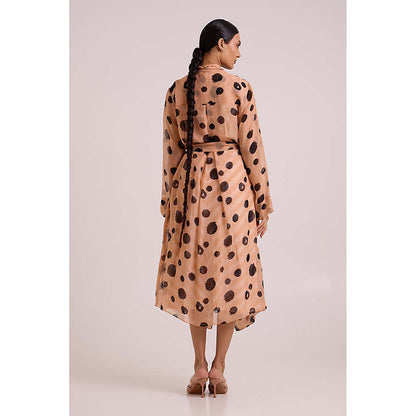 MADDER MUCH Neo - Almond Burst Flap Trench And Slip Dress