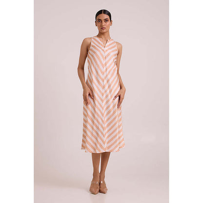 MADDER MUCH Neo - Almond Burst Flap Trench And Slip Dress