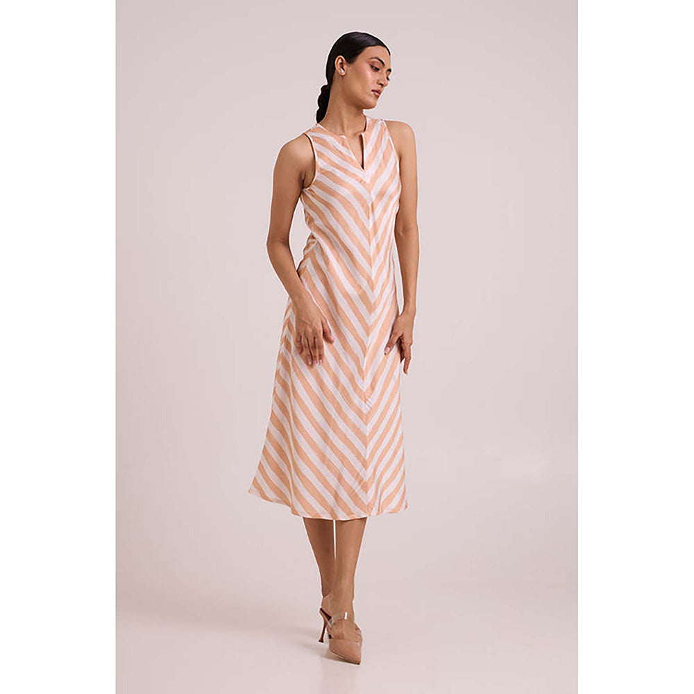 MADDER MUCH Neo - Almond Burst Flap Trench And Slip Dress