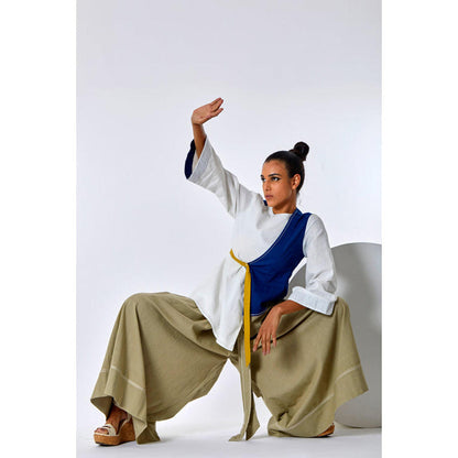 MADDER MUCH Asha + Oshi - Overlap Belted Top