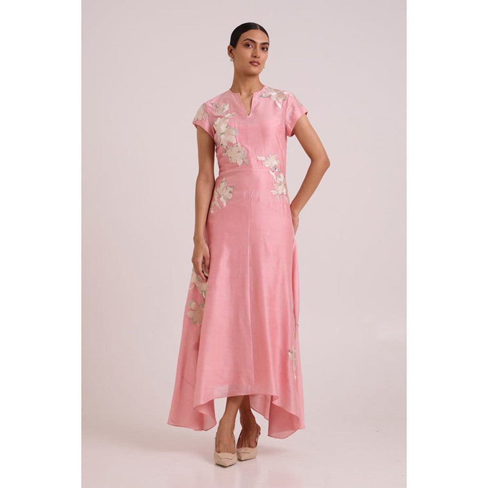 MADDER MUCH Lizzy - Blush Pink Prism Long Dress