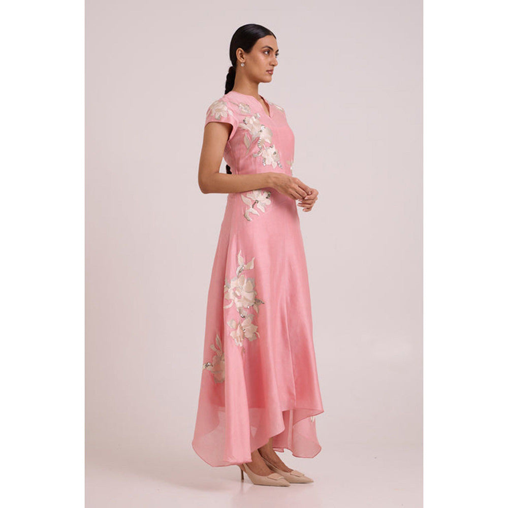 MADDER MUCH Lizzy - Blush Pink Prism Long Dress