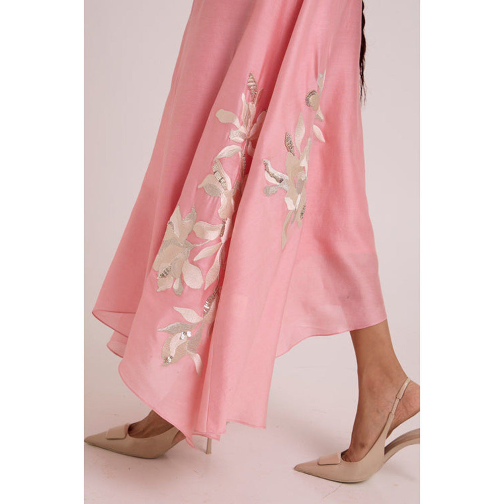 MADDER MUCH Lizzy - Blush Pink Prism Long Dress