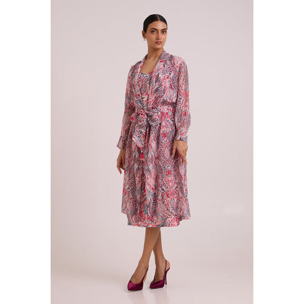 MADDER MUCH Joanne - Tropical Buzz Trench Jacket Set