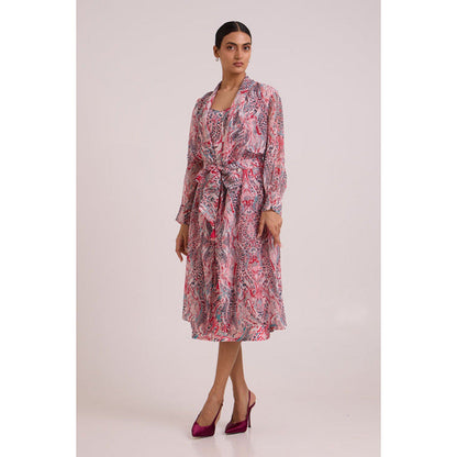 MADDER MUCH Joanne - Tropical Buzz Trench Jacket Set