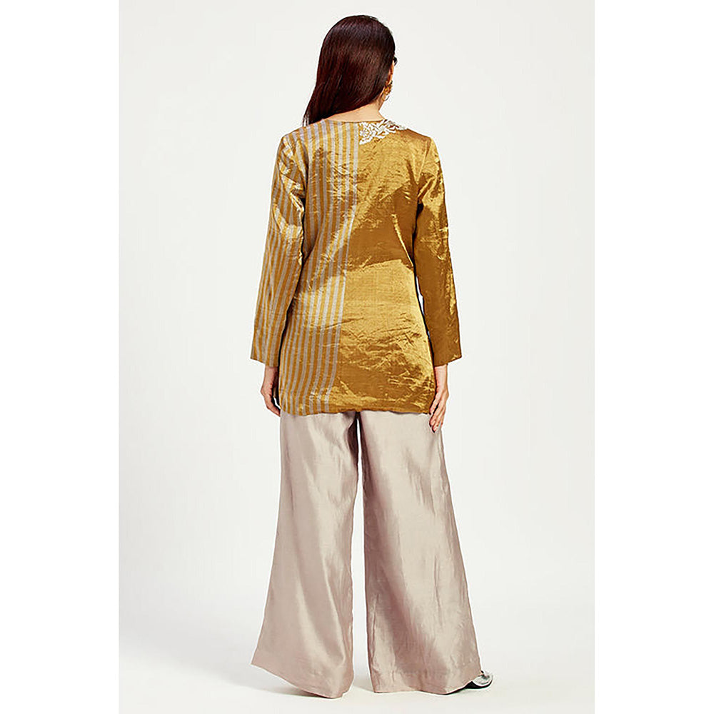 MADDER MUCH Cusco - Golden Bow Blazer with Pant