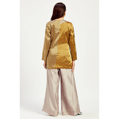 MADDER MUCH Cusco - Golden Bow Blazer with Pant