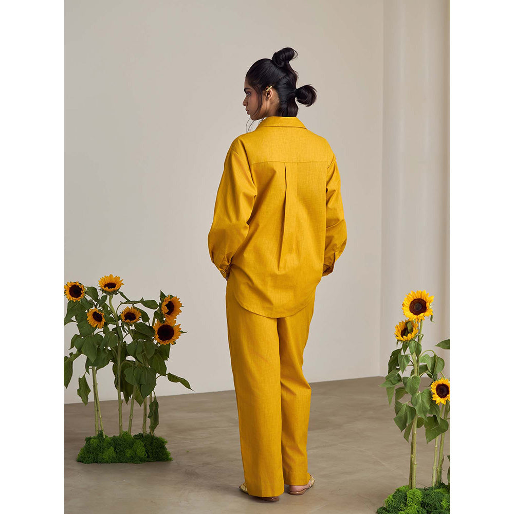 Maisolos Blair Mustard Shirt with Pant (Set of 2)