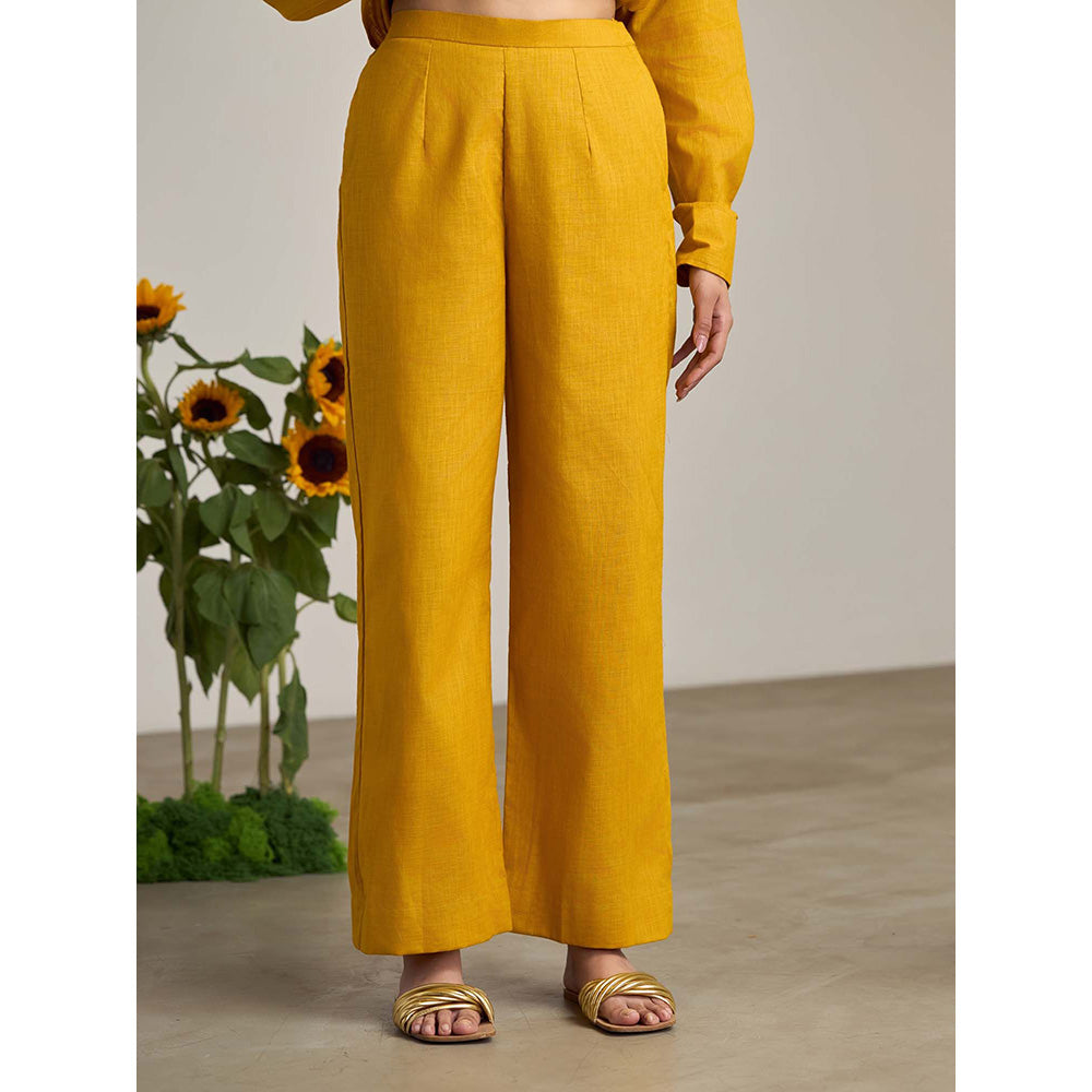 Maisolos Blair Mustard Shirt with Pant (Set of 2)