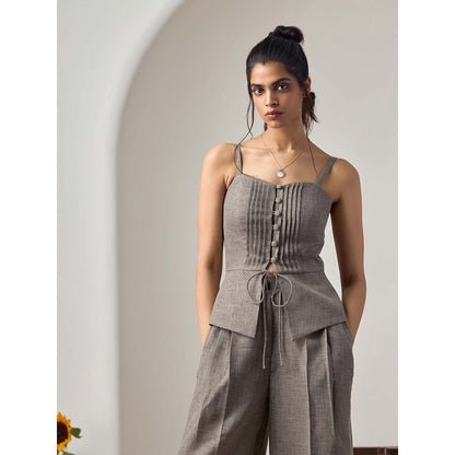 Maisolos Serena Grey Top with Pant (Set of 2)