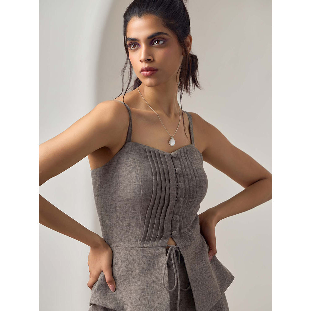 Maisolos Serena Grey Top with Pant (Set of 2)