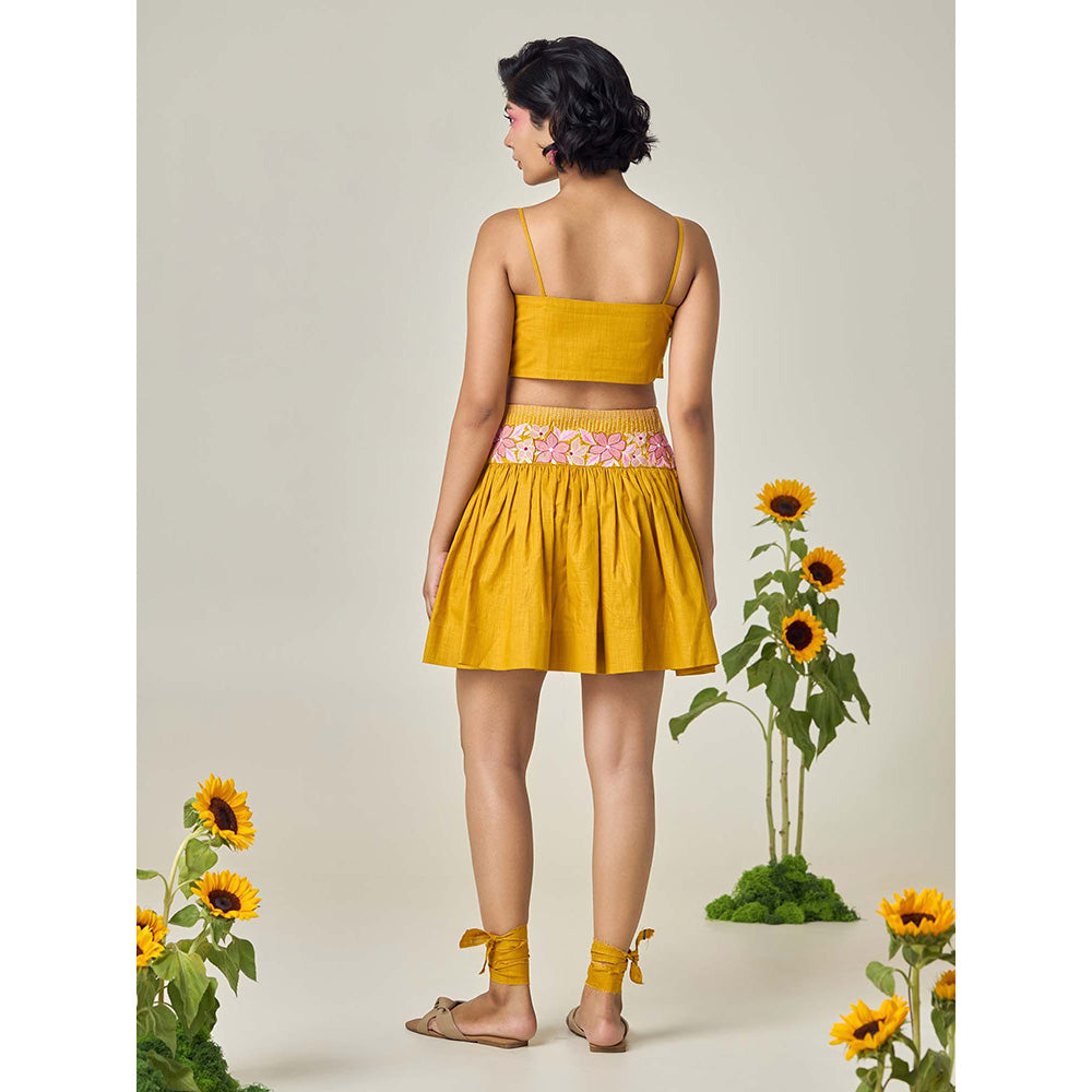 Maisolos Blair Layered Mustard Co -Ord (Set of 2)
