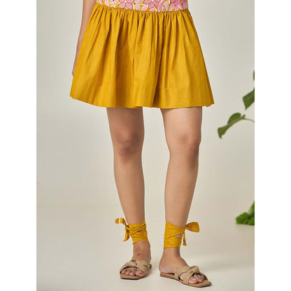 Maisolos Blair Layered Mustard Co -Ord (Set of 2)