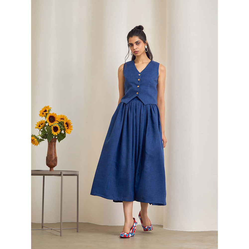 Maisolos Alina Skirt Blue Co-Ord (Set of 2)