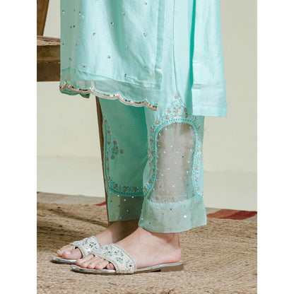 Maive Sea Green Kurta with Pant (Set of 2)
