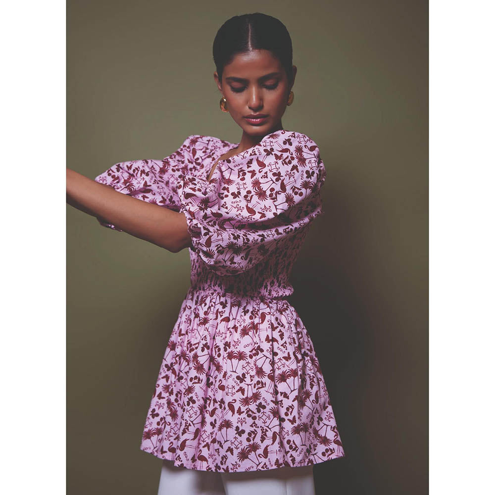 MALIE Dolce Vita Print Palermo Top