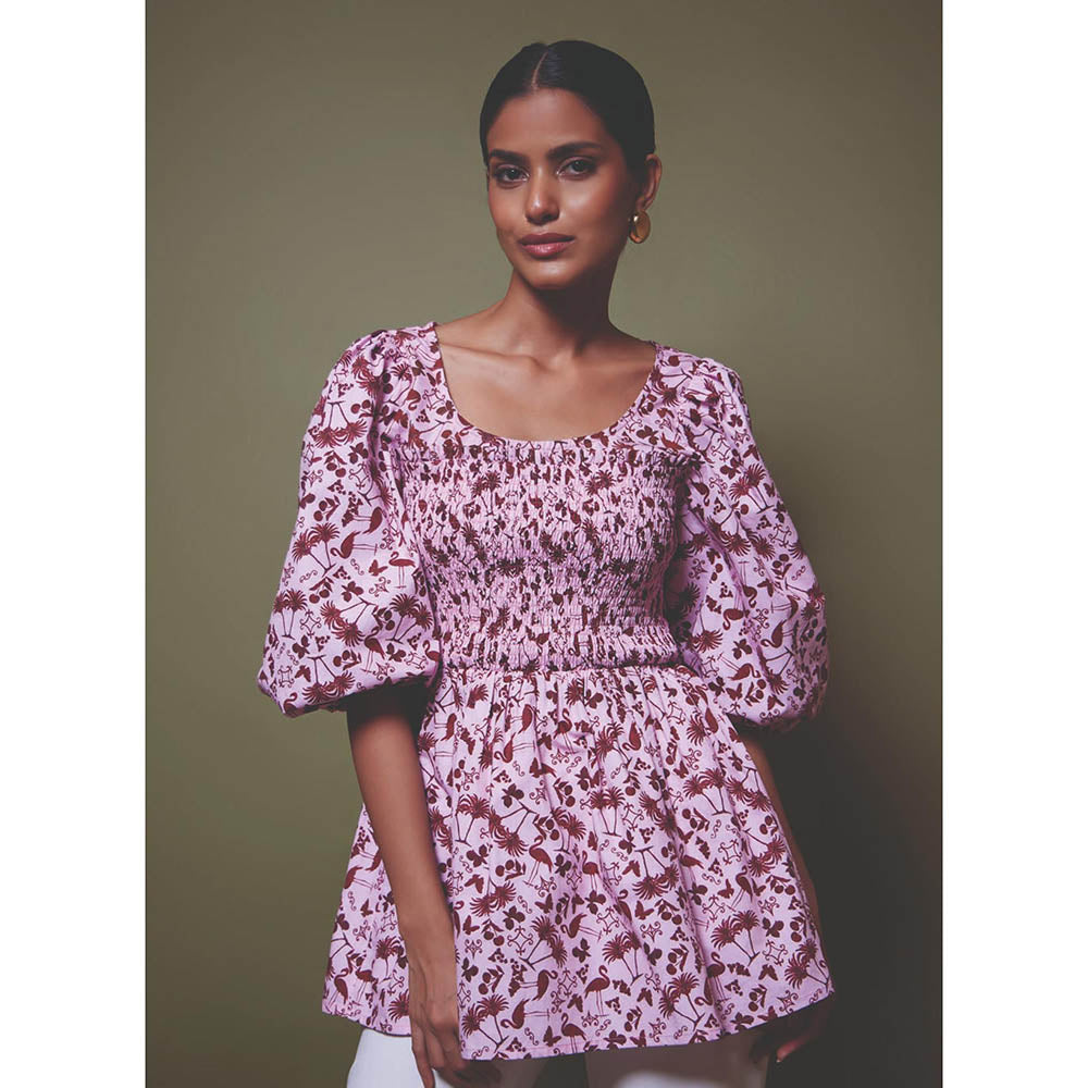 MALIE Dolce Vita Print Palermo Top