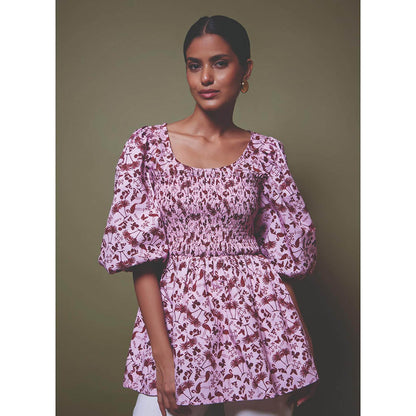 MALIE Dolce Vita Print Palermo Top