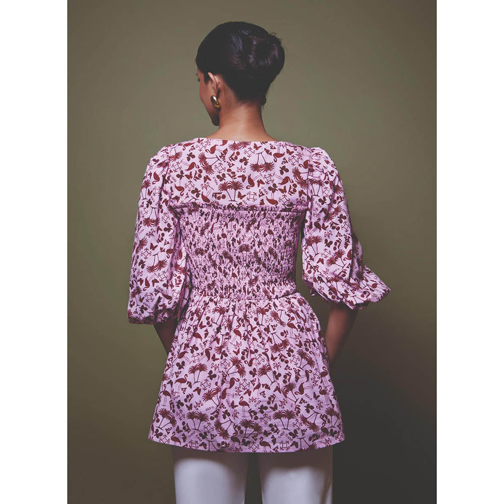 MALIE Dolce Vita Print Palermo Top