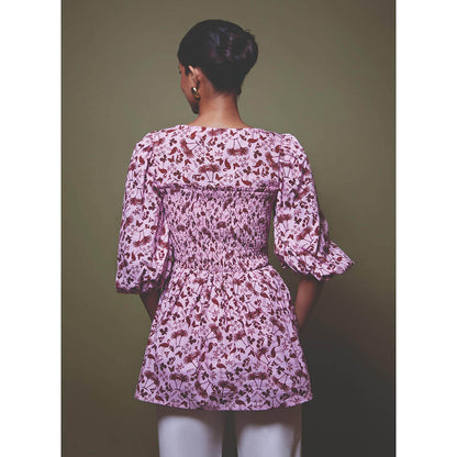 MALIE Dolce Vita Print Palermo Top