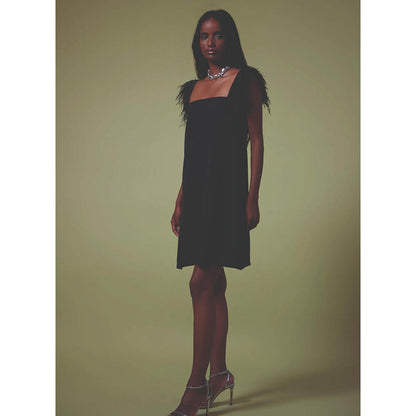 MALIE Black A-Line Casablanca Dress