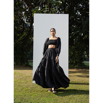 MALIE Black LIVIA Crop Top