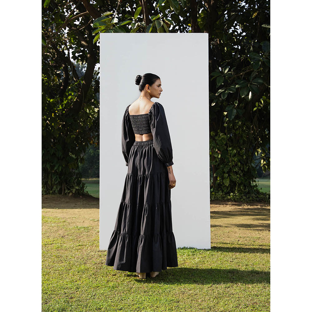 MALIE Black LIVIA Crop Top