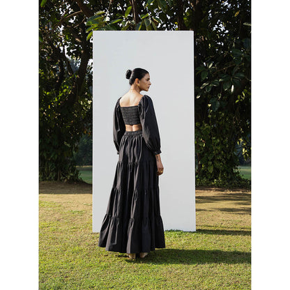 MALIE Black LIVIA Crop Top