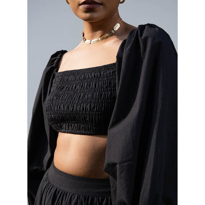 MALIE Black LIVIA Crop Top