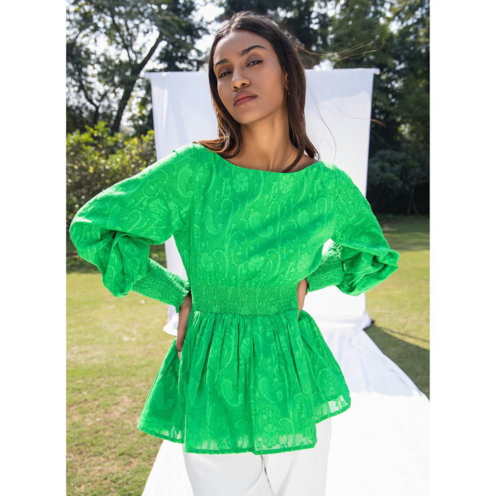 MALIE Spring Green GABI Top