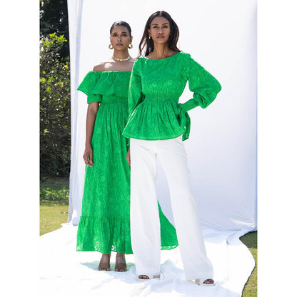 MALIE Spring Green GABI Top