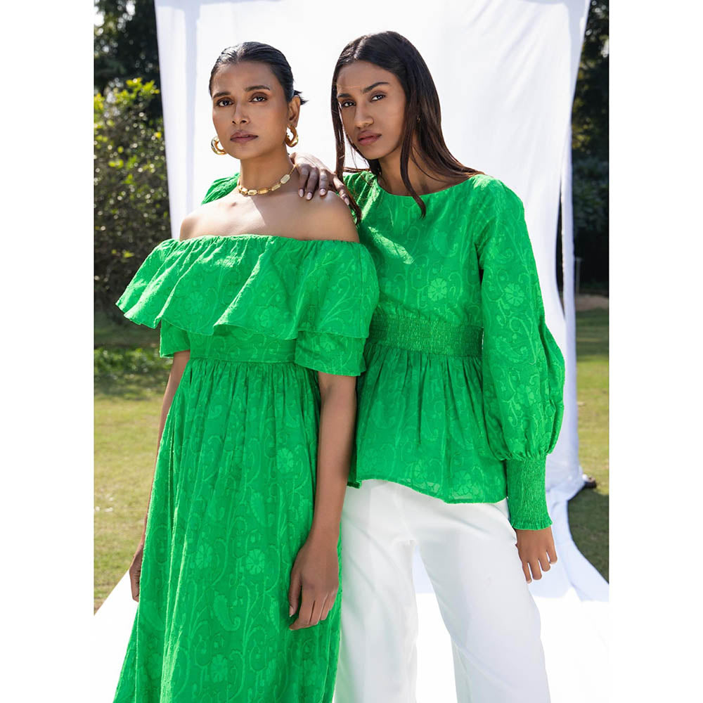 MALIE Spring Green GABI Top