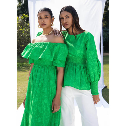 MALIE Spring Green GABI Top