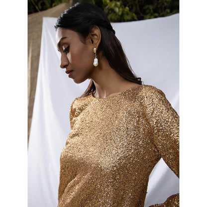 MALIE Gold GROOVE Top