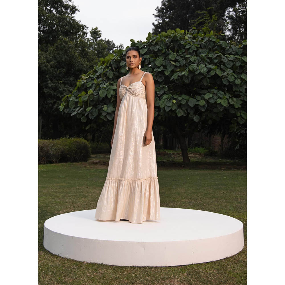 MALIE Golden Beige PRISM Dress