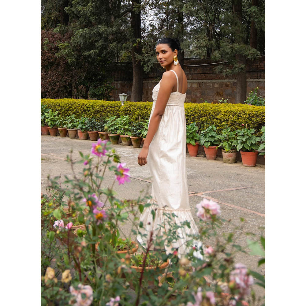 MALIE Golden Beige PRISM Dress