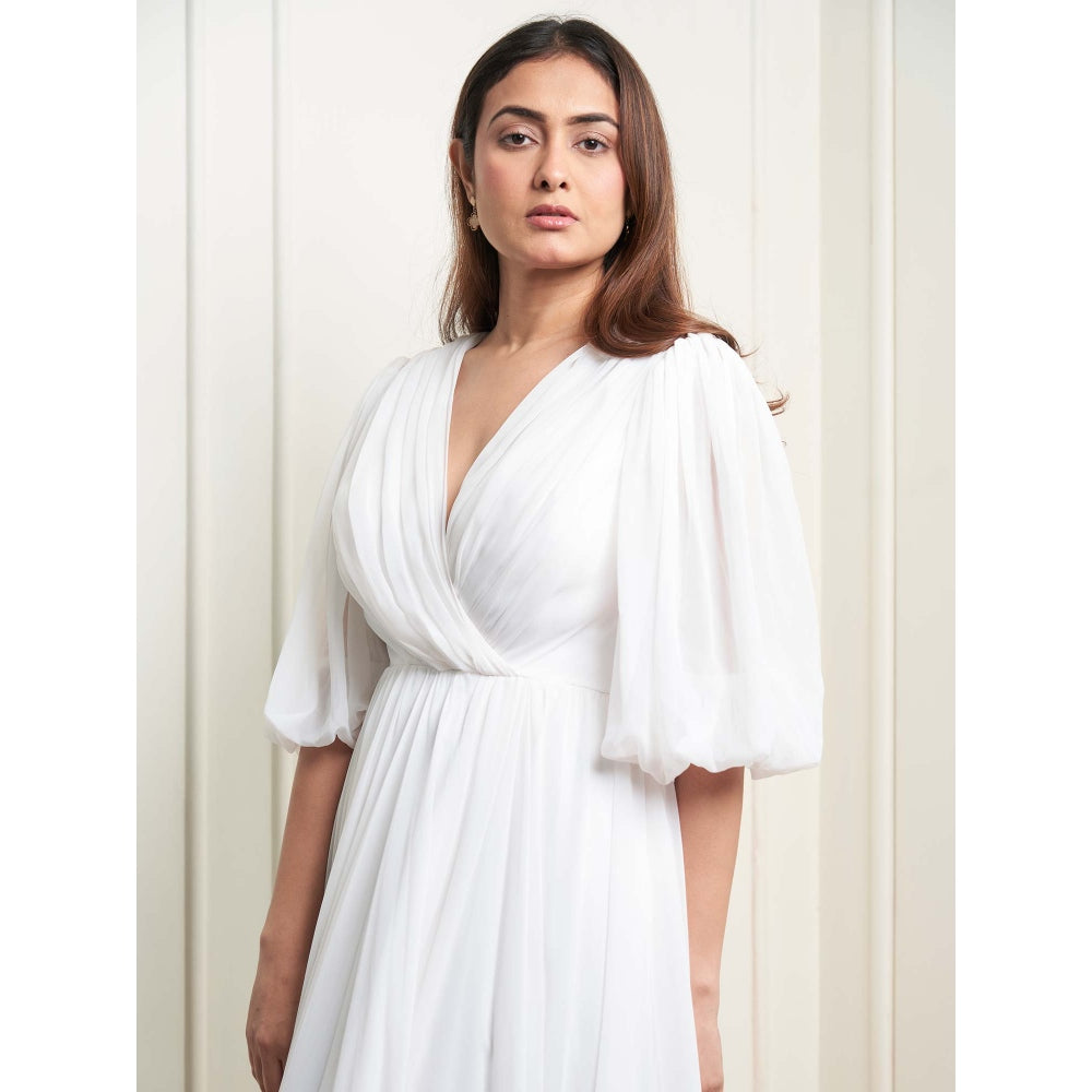 MALIKA GUPTA White Lydia Solid Gown