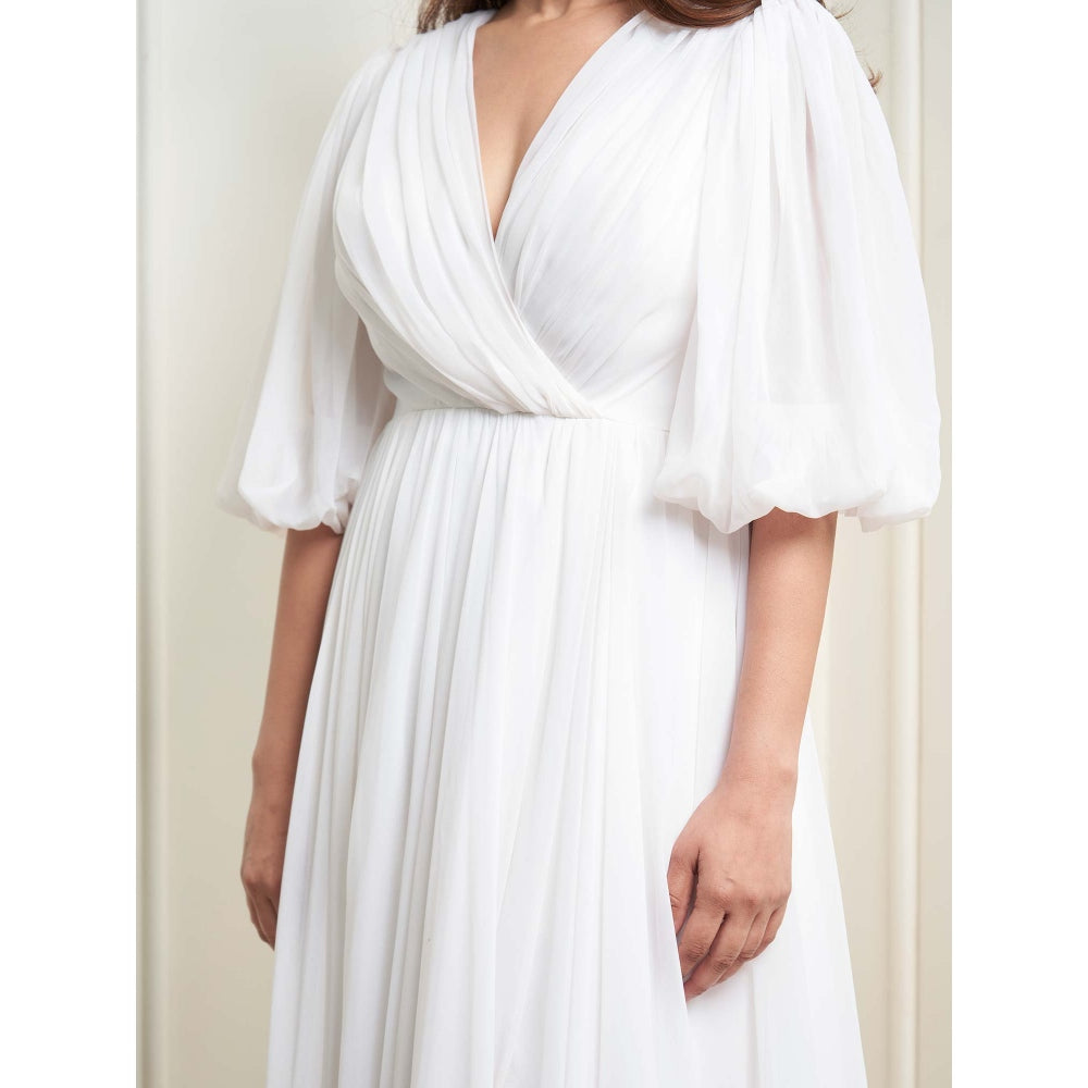 MALIKA GUPTA White Lydia Solid Gown