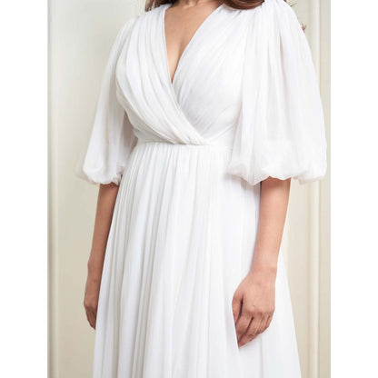 MALIKA GUPTA White Lydia Solid Gown