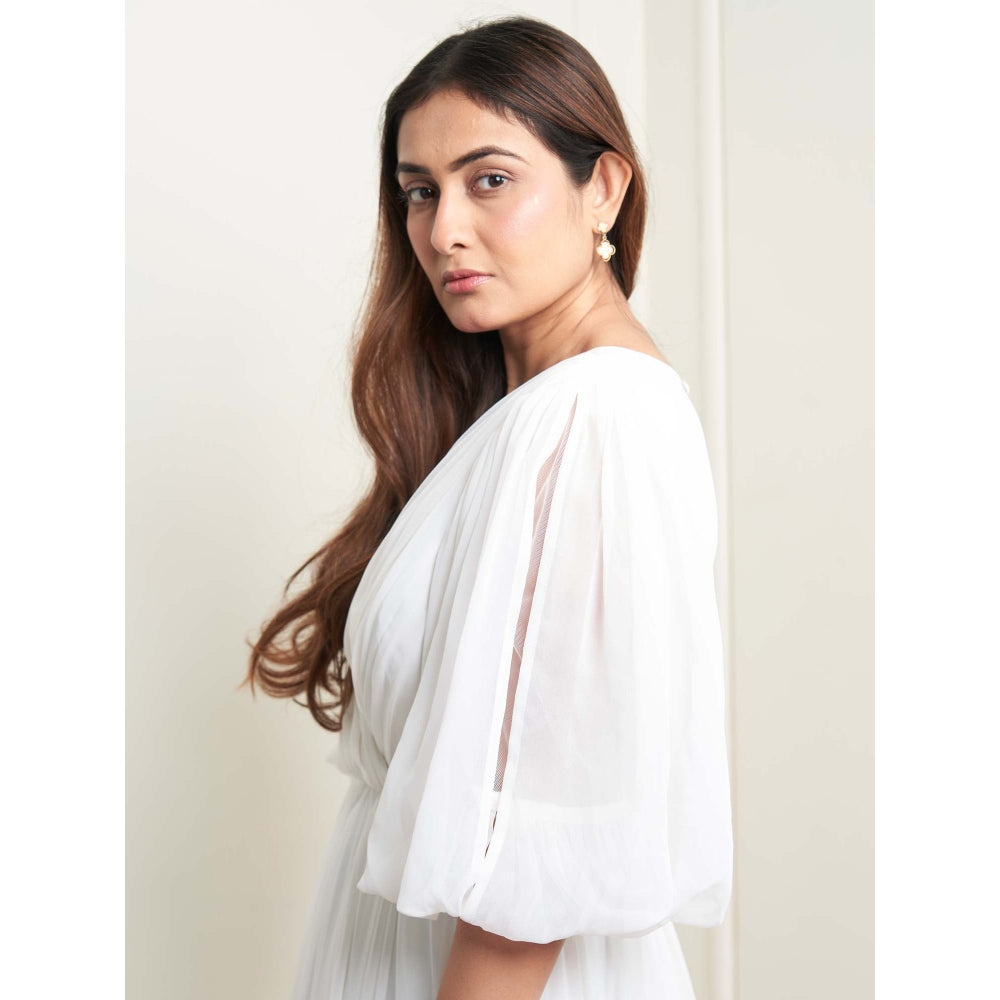 MALIKA GUPTA White Lydia Solid Gown