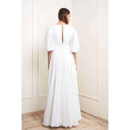 MALIKA GUPTA White Lydia Solid Gown